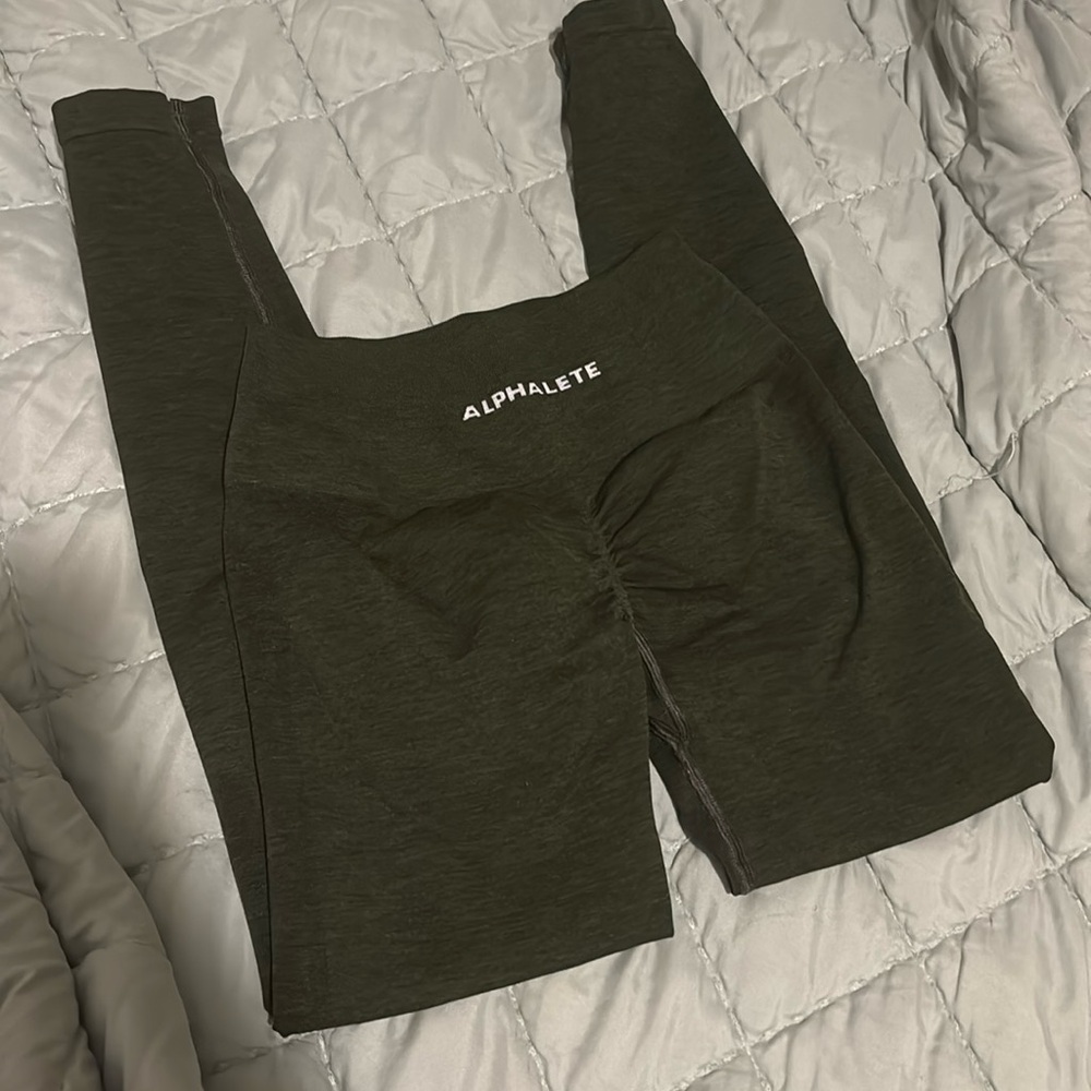 Forest green alphalete leggings